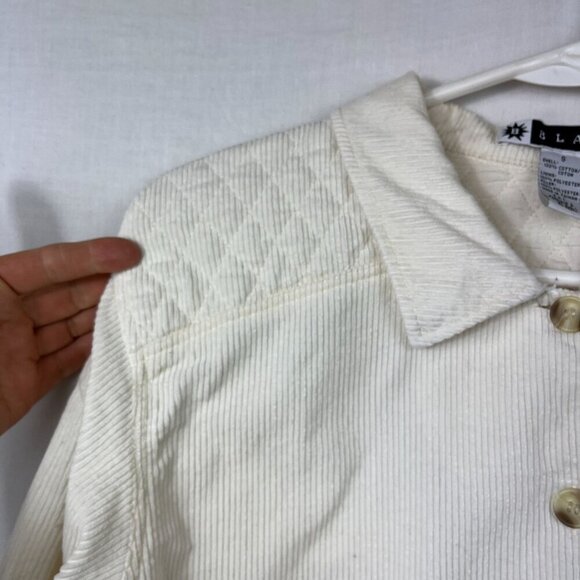 Y2K Oversized Corduroy Button Up Chore Jacket Womens S Baggy‎ Quilted 90s Boho - Picture 2 of 11